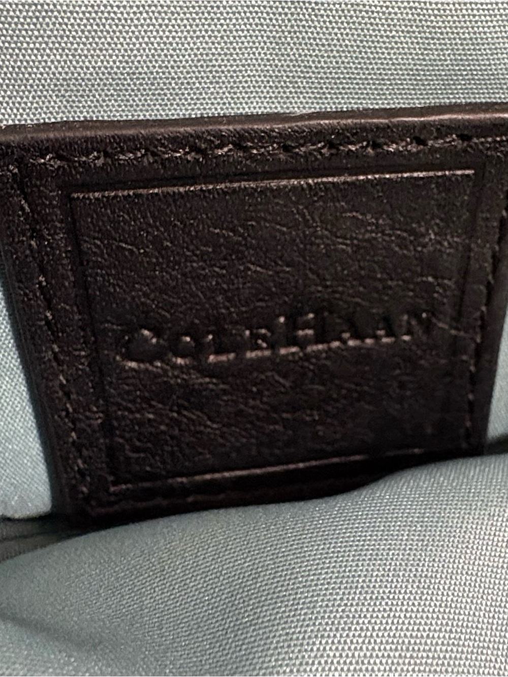 COLE HAAN Black Leather SMALL Classic SHOULDER Hand BAG Purse - Picture 7 of 7